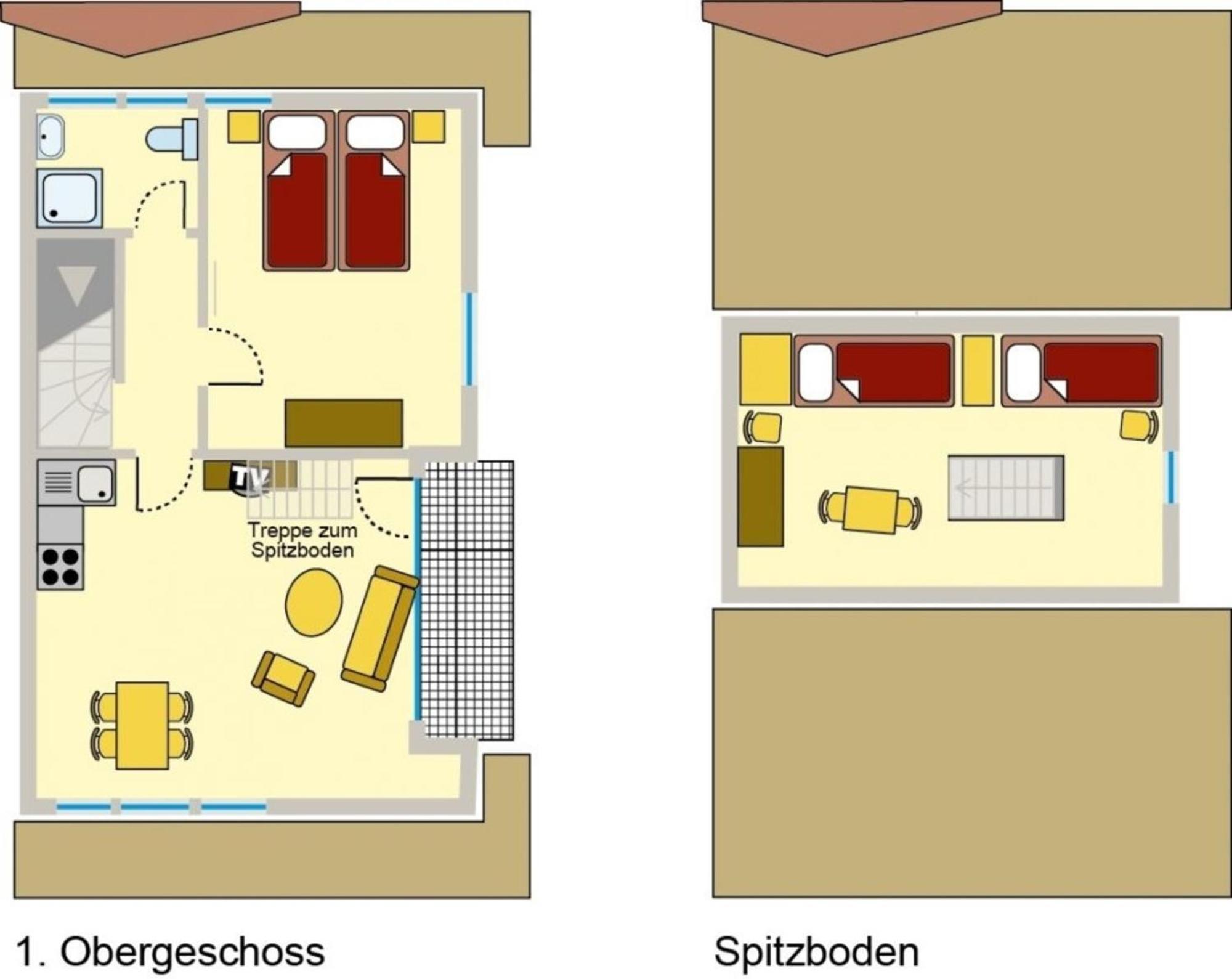 Ferienwohnung Nr 07 Og Spitzboden Born Esterno foto